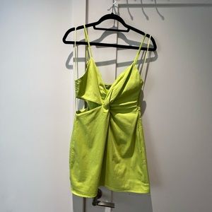 Zara front twist cut out mini dress
